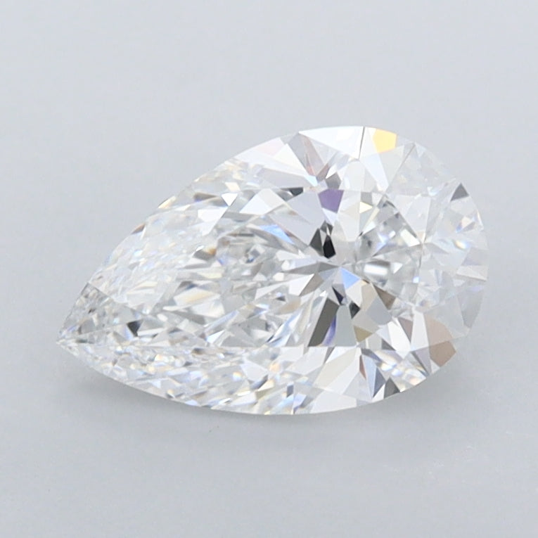1.02 Carat Pear Shaped, Ideal Cut, D Color, IF Clarity, IGI Certified Lab Grown Diamond