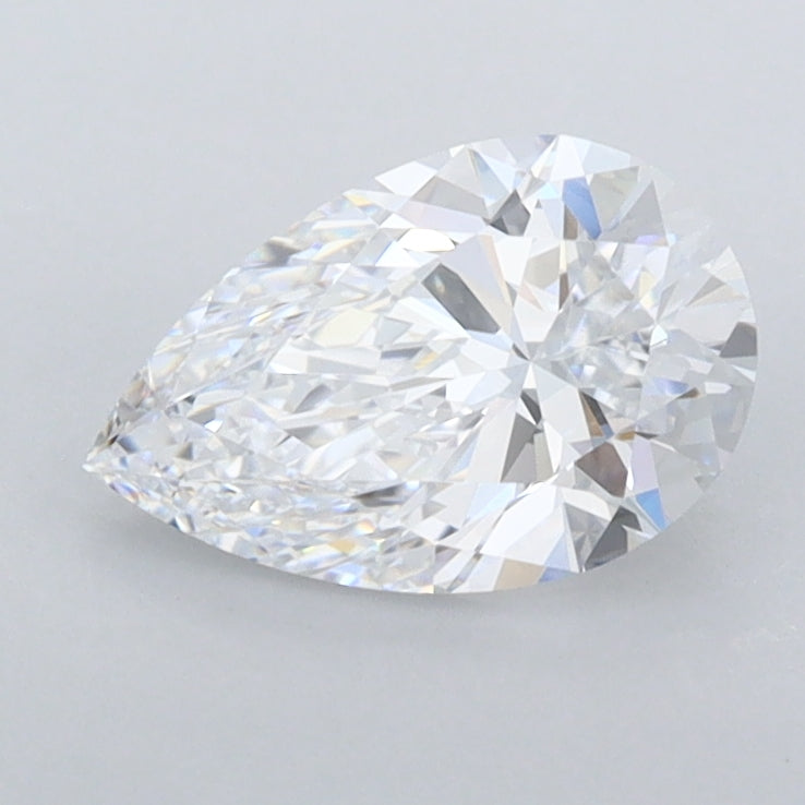 1.07 Carat Pear Shaped, Ideal Cut, D Color, IF Clarity, IGI Certified Lab Grown Diamond