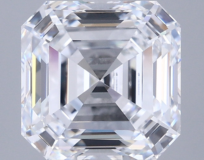 2.82 Carat Asscher Shaped, Ideal Cut, D Color, VVS1 Clarity, IGI Certified Lab Grown Diamond