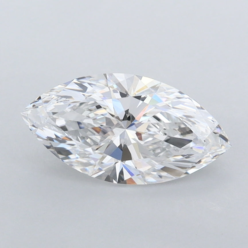 1.01 Carat Marquise Shaped, Ideal Cut, D Color, IF Clarity, IGI Certified Lab Grown Diamond
