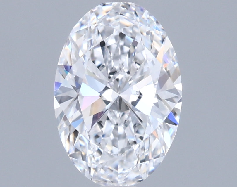 0.95 Carat Oval Shaped, Ideal Cut, D Color, VVS2 Clarity, IGI Certified Lab Grown Diamond