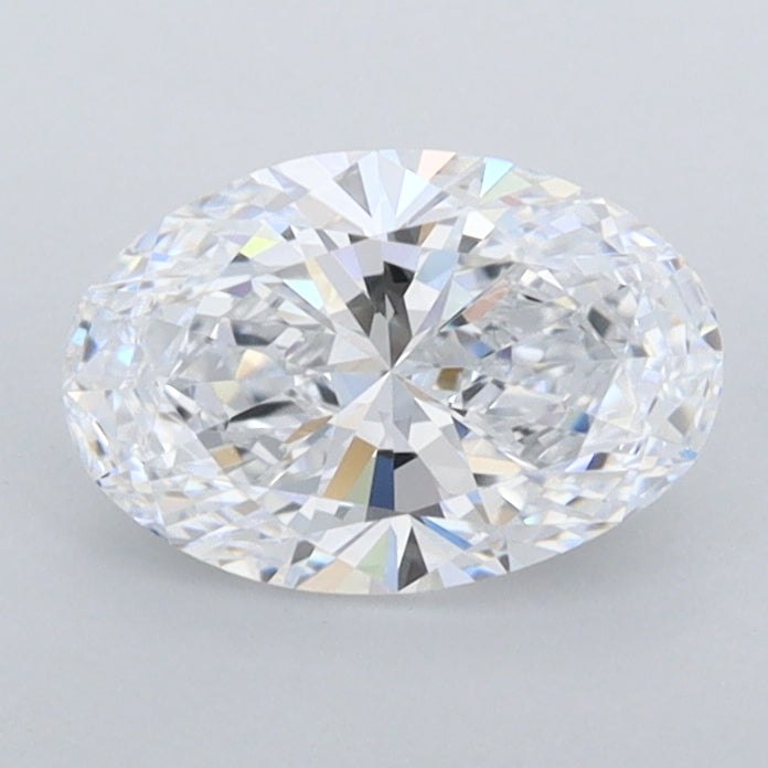 1.00 Carat Oval Shaped, Ideal Cut, D Color, IF Clarity, IGI Certified Lab Grown Diamond