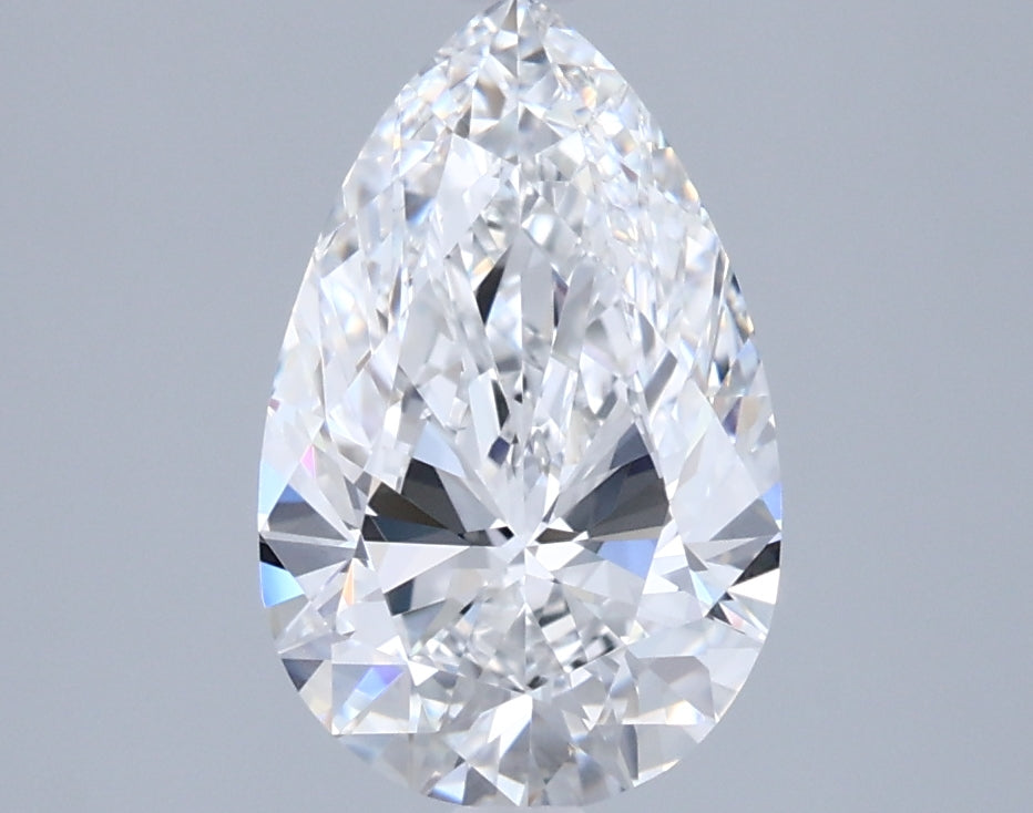 1.96 Carat Pear Shaped, Ideal Cut, D Color, VVS1 Clarity, IGI Certified Lab Grown Diamond