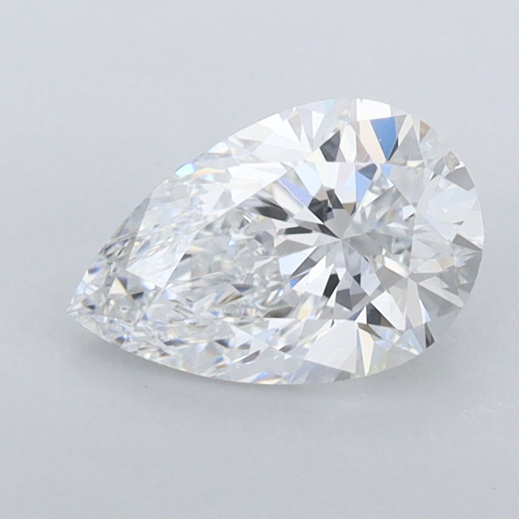 1.03 Carat Pear Shaped, Excellent Cut, D Color, IF Clarity, IGI Certified Lab Grown Diamond
