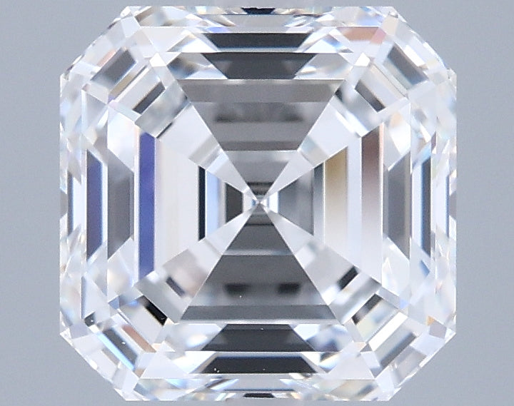 2.51 Carat Asscher Shaped, Ideal Cut, D Color, VVS1 Clarity, IGI Certified Lab Grown Diamond