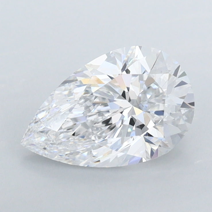 1.02 Carat Pear Shaped, Excellent Cut, D Color, IF Clarity, IGI Certified Lab Grown Diamond