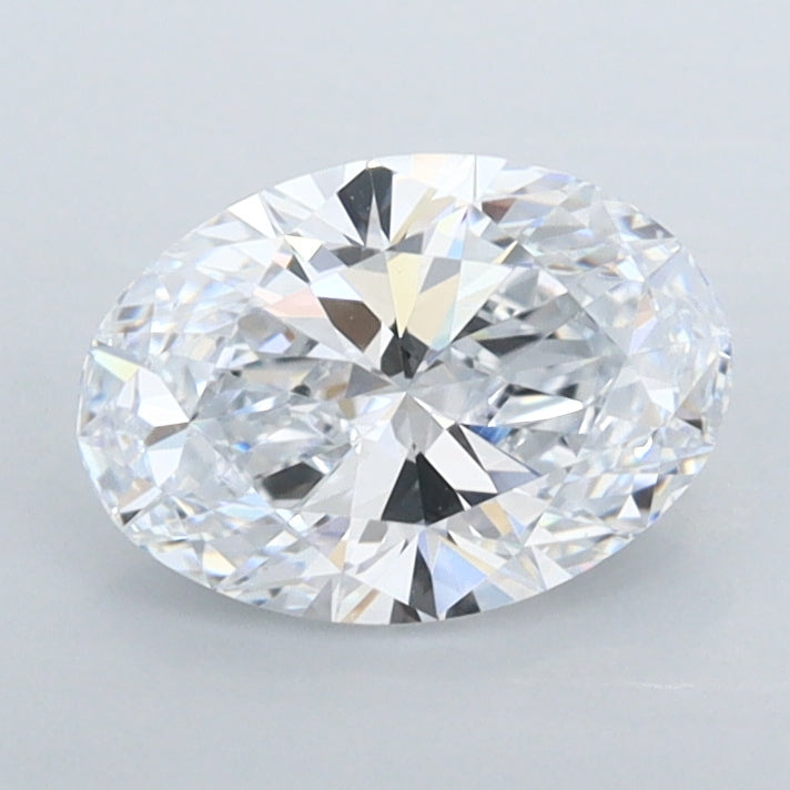 1.01 Carat Oval Shaped, Ideal Cut, D Color, IF Clarity, IGI Certified Lab Grown Diamond