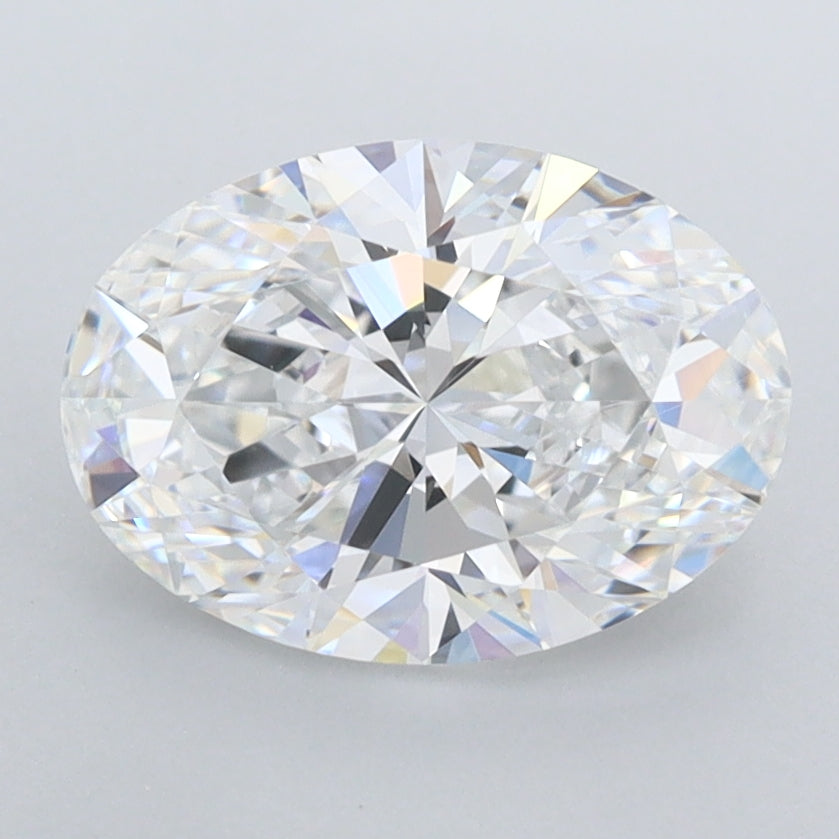 2.08 Carat Oval Shaped, Ideal Cut, D Color, FL Clarity, IGI Certified Lab Grown Diamond