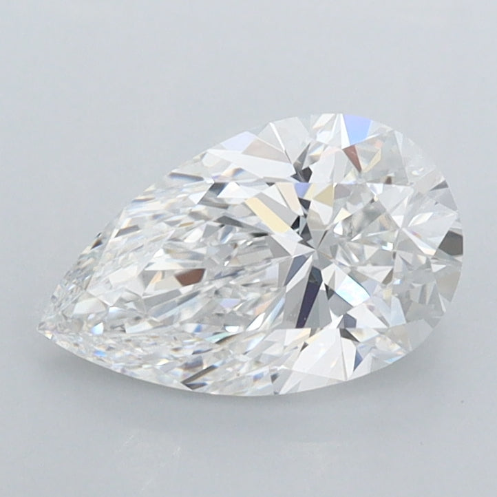 1.01 Carat Pear Shaped, Excellent Cut, D Color, VVS1 Clarity, IGI Certified Lab Grown Diamond