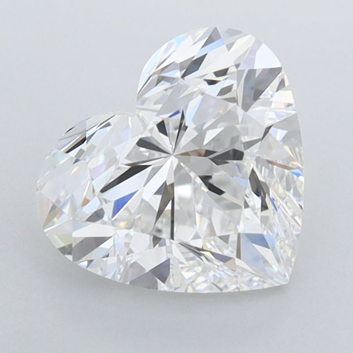 1.74 Carat Heart Shaped, Ideal Cut, E Color, FL Clarity, IGI Certified Lab Grown Diamond
