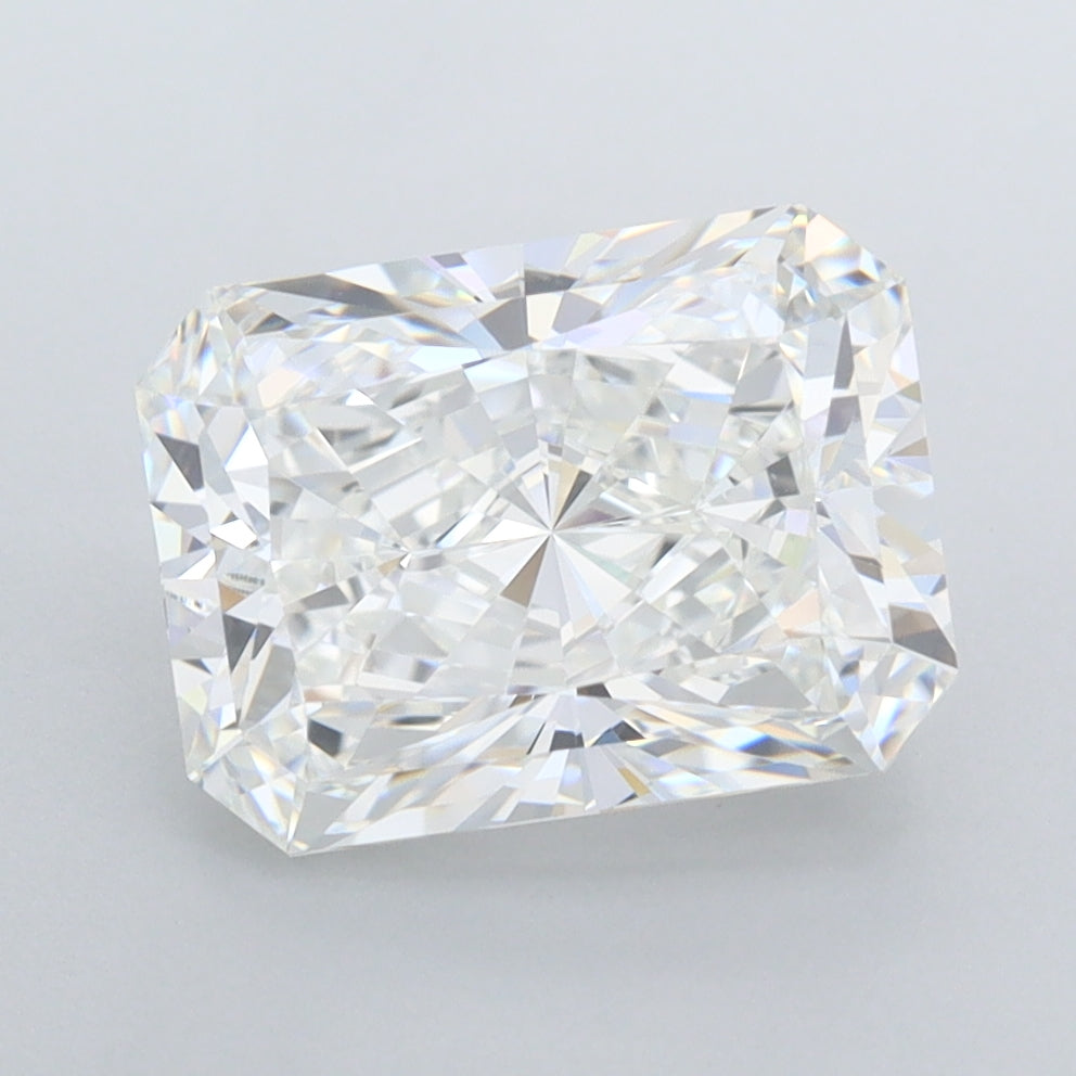 3.13 Carat Radiant Shaped, Ideal Cut, E Color, FL Clarity, IGI Certified Lab Grown Diamond