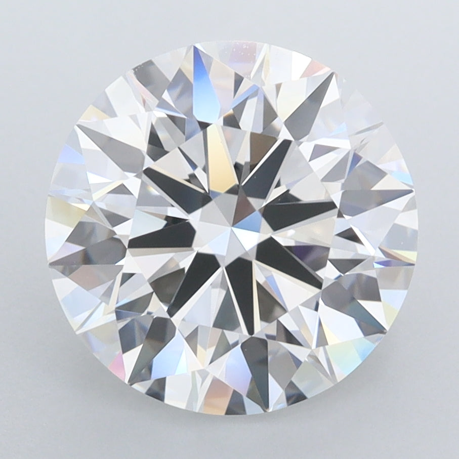 3.93 Carat Round Shaped, Ideal Cut, D Color, FL Clarity, IGI Certified Lab Grown Diamond
