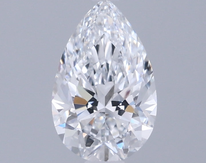 0.88 Carat Pear Shaped, Excellent Cut, D Color, VVS2 Clarity, IGI Certified Lab Grown Diamond