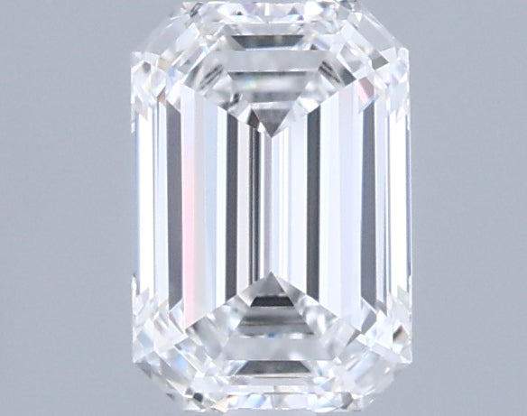 0.92 Carat Emerald Shaped, Ideal Cut, D Color, VVS2 Clarity, IGI Certified Lab Grown Diamond