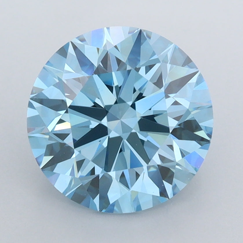 2.66 Carat Round Shaped, Ideal Cut, VVS2 Clarity, IGI Certified Lab Grown Diamond