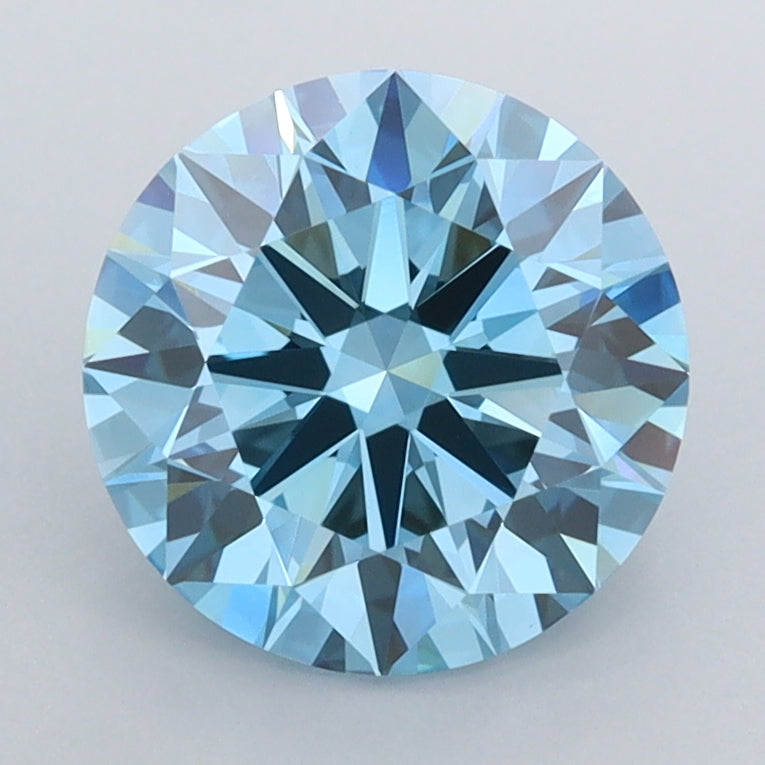 2.14 Carat Round Shaped, Ideal Cut, VVS2 Clarity, IGI Certified Lab Grown Diamond