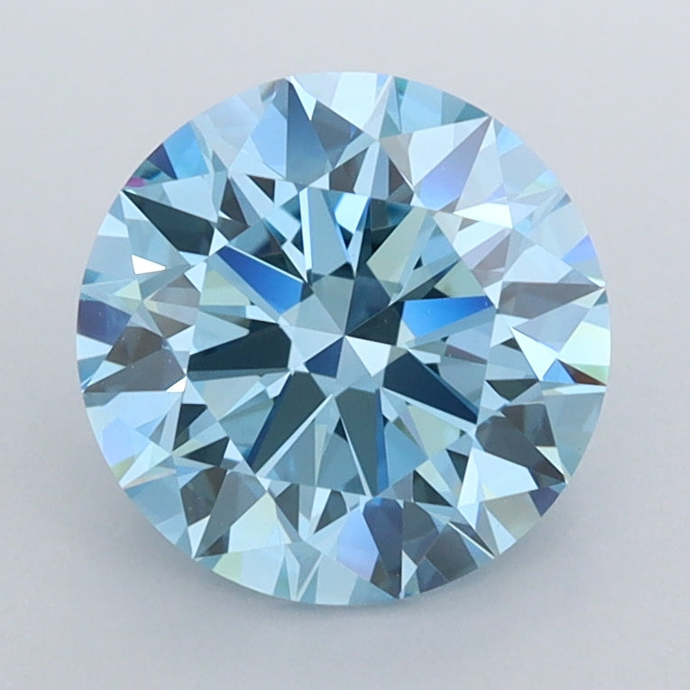 2.03 Carat Round Shaped, Ideal Cut, VVS2 Clarity, IGI Certified Lab Grown Diamond