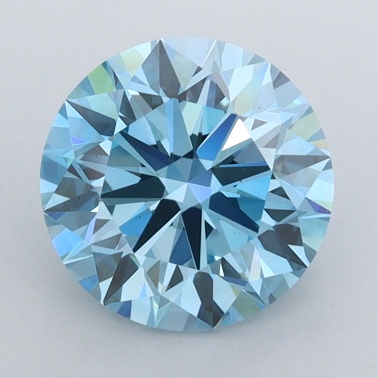 2.02 Carat Round Shaped, Excellent Cut, VVS2 Clarity, IGI Certified Lab Grown Diamond