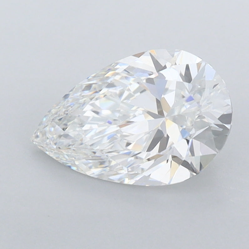 1.21 Carat Pear Shaped, Ideal Cut, D Color, IF Clarity, IGI Certified Lab Grown Diamond