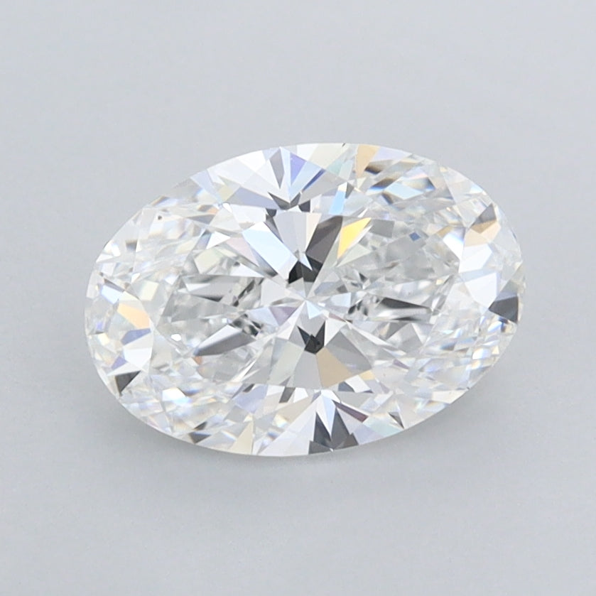 1.21 Carat Oval Shaped, Ideal Cut, D Color, FL Clarity, IGI Certified Lab Grown Diamond