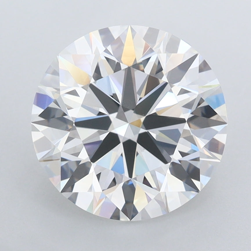 2.97 Carat Round Shaped, Ideal Cut, E Color, FL Clarity, IGI Certified Lab Grown Diamond