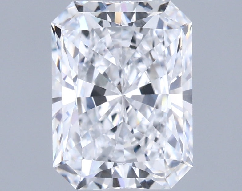 1.41 Carat Radiant Shaped, Ideal Cut, D Color, VVS1 Clarity, IGI Certified Lab Grown Diamond