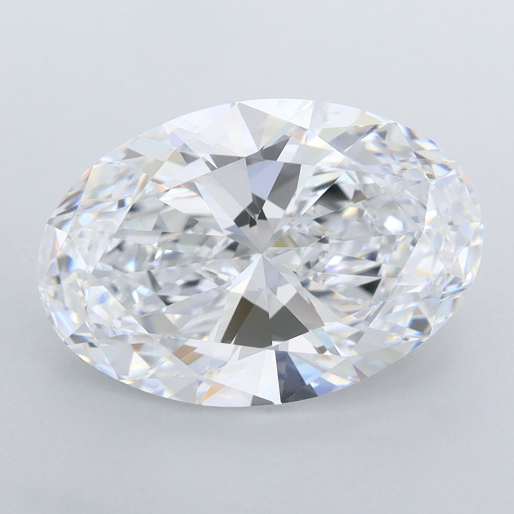 3.36 Carat Oval Shaped, Ideal Cut, D Color, VVS1 Clarity, IGI Certified Lab Grown Diamond