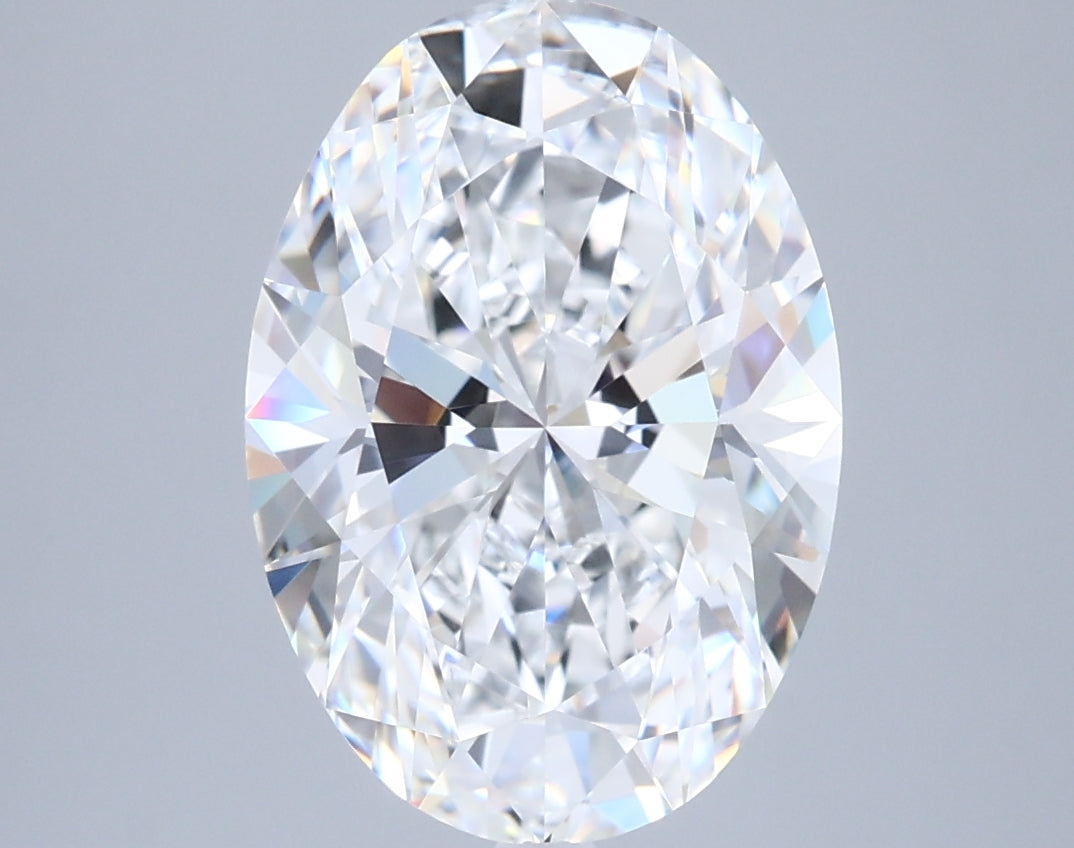 4.04 Carat Oval Shaped, Ideal Cut, D Color, VVS1 Clarity, IGI Certified Lab Grown Diamond