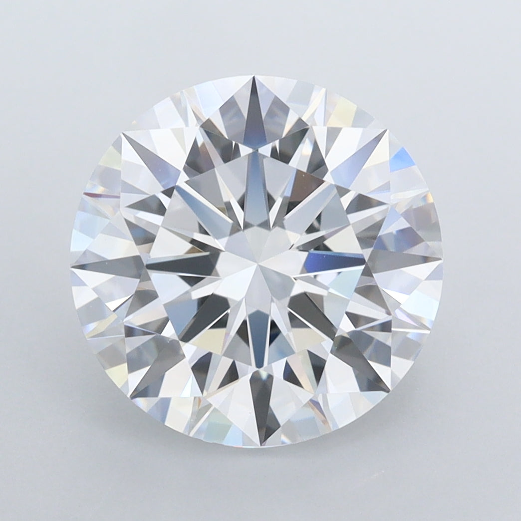 4.01 Carat Round Shaped, Ideal Cut, F Color, VVS1 Clarity, IGI Certified Lab Grown Diamond