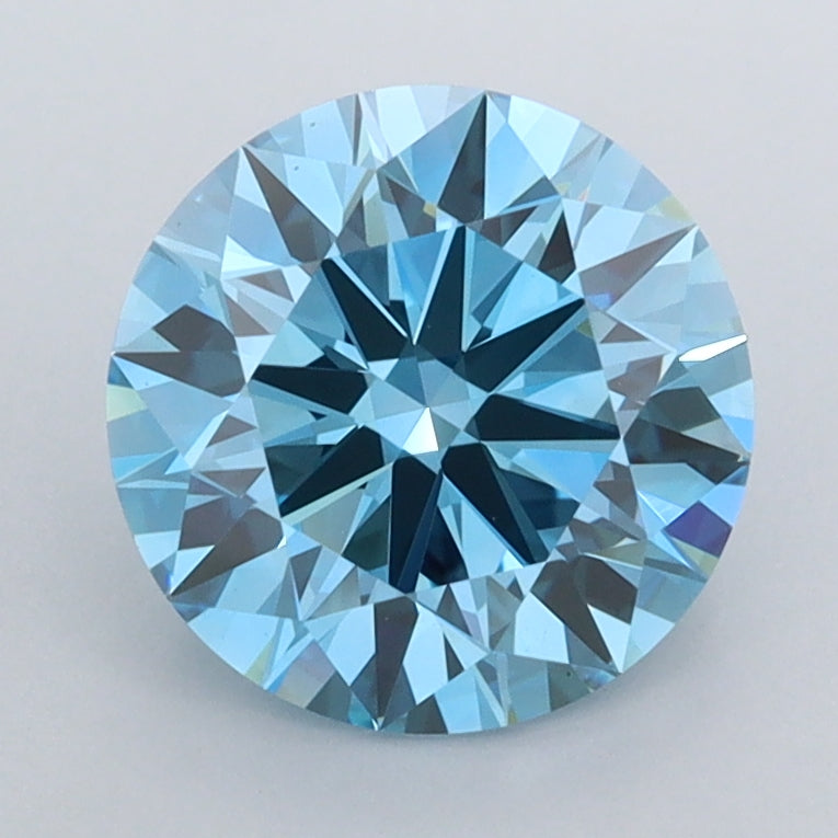 1.98 Carat Round Shaped, Ideal Cut, VVS2 Clarity, IGI Certified Lab Grown Diamond
