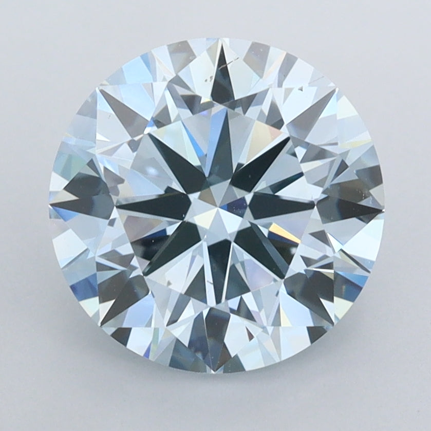 2.67 Carat Round Shaped, Excellent Cut, VVS2 Clarity, IGI Certified Lab Grown Diamond