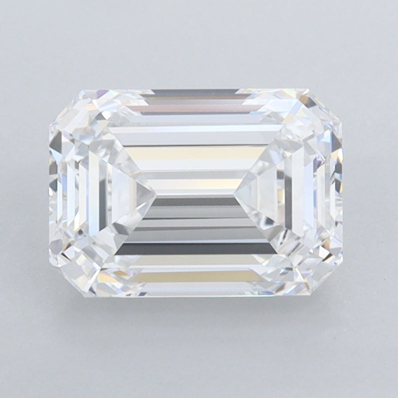 1.78 Carat Emerald Shaped, Ideal Cut, D Color, FL Clarity, IGI Certified Lab Grown Diamond