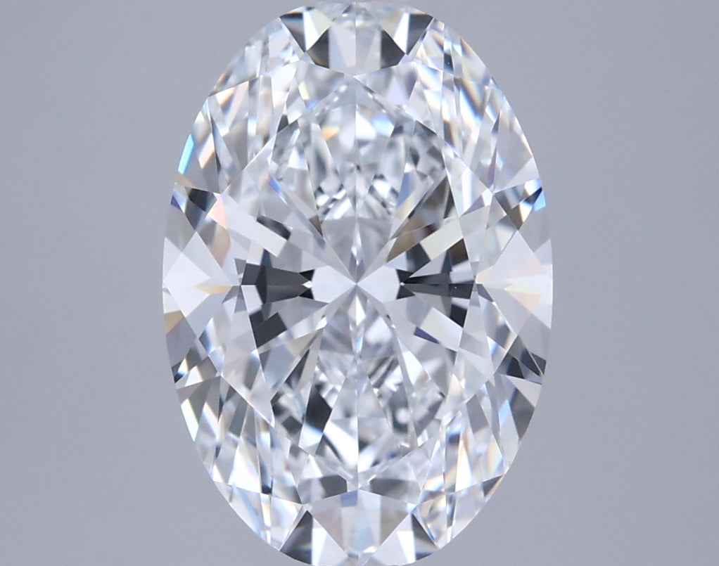3.12 Carat Oval Shaped, Excellent Cut, D Color, FL Clarity, IGI Certified Lab Grown Diamond