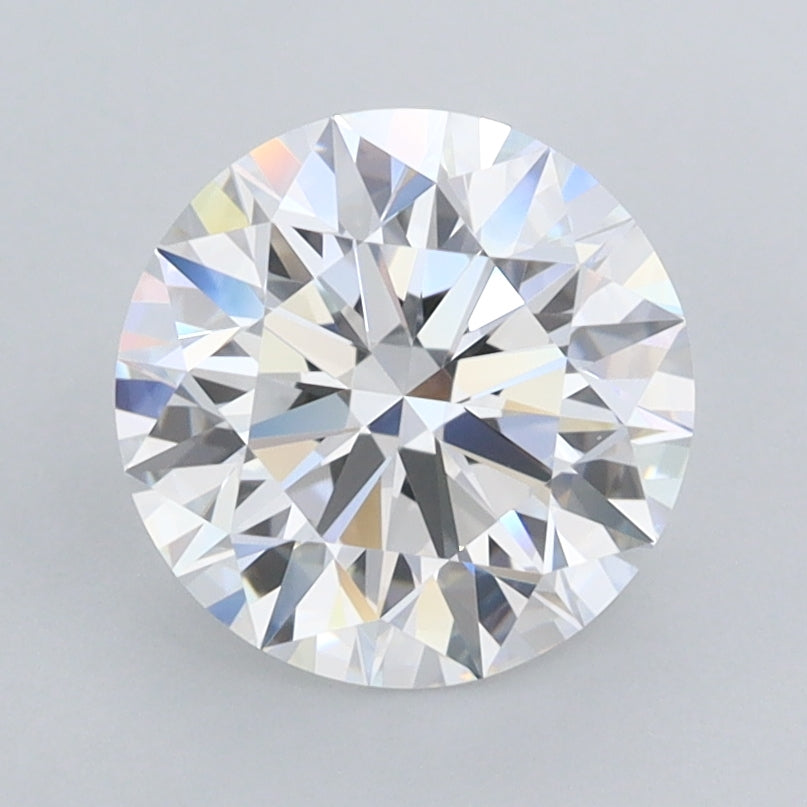 1.94 Carat Round Shaped, Ideal Cut, D Color, FL Clarity, IGI Certified Lab Grown Diamond