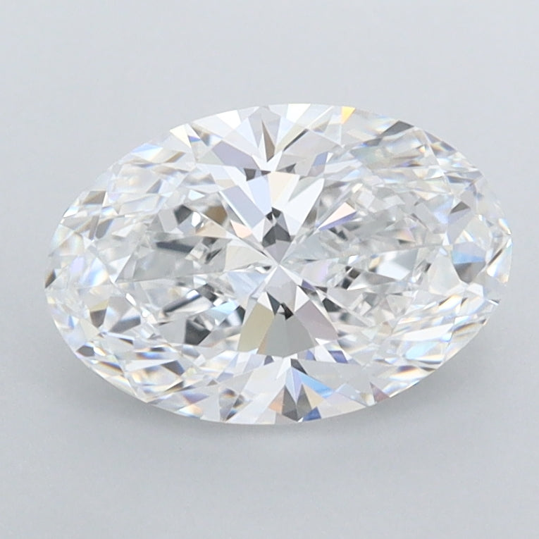 1.42 Carat Oval Shaped, Ideal Cut, D Color, FL Clarity, IGI Certified Lab Grown Diamond