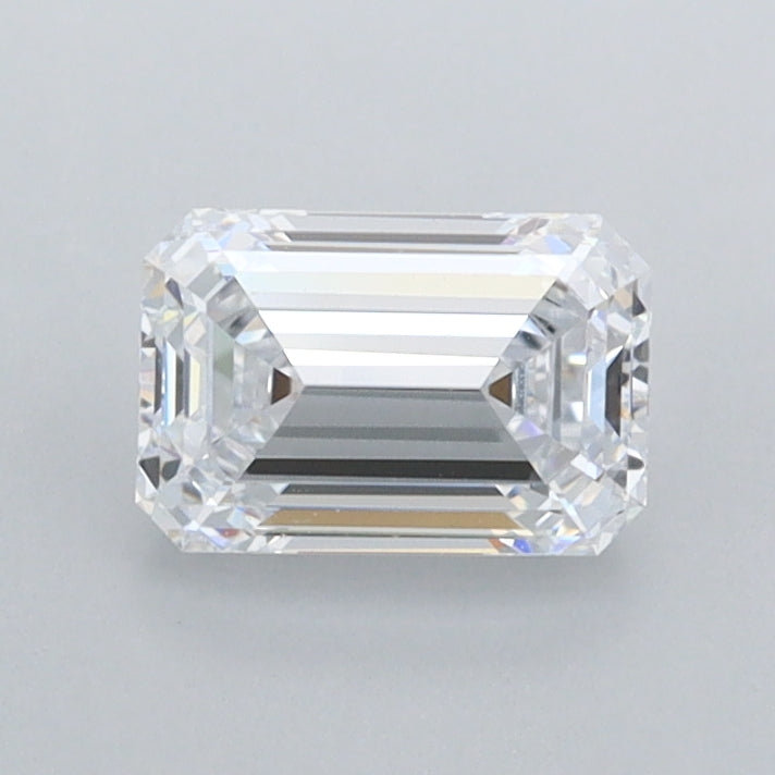 0.91 Carat Emerald Shaped, Ideal Cut, D Color, IF Clarity, IGI Certified Lab Grown Diamond