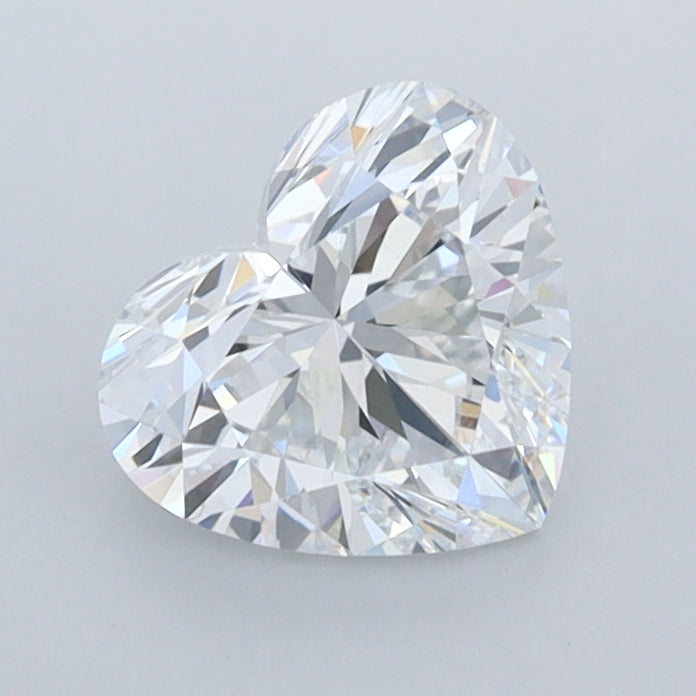1.07 Carat Heart Shaped, Ideal Cut, D Color, VS2 Clarity, IGI Certified Lab Grown Diamond
