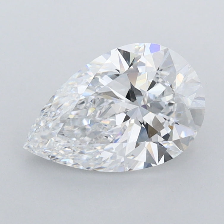 1.08 Carat Pear Shaped, Ideal Cut, D Color, VVS1 Clarity, IGI Certified Lab Grown Diamond
