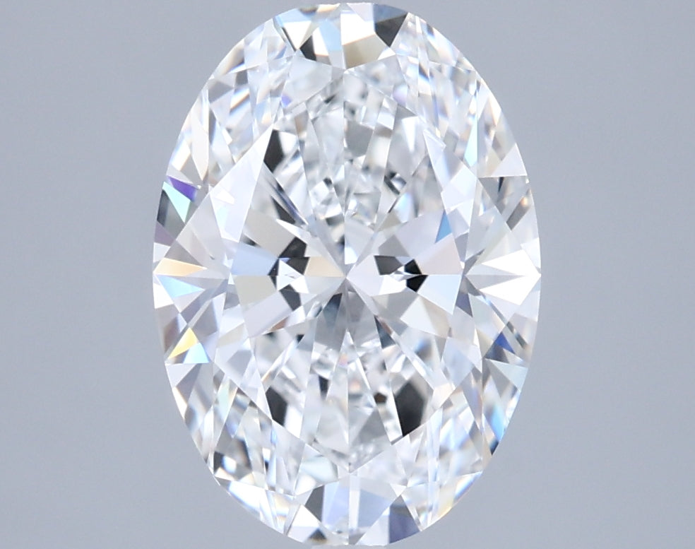 2.33 Carat Oval Shaped, Ideal Cut, D Color, VVS1 Clarity, IGI Certified Lab Grown Diamond