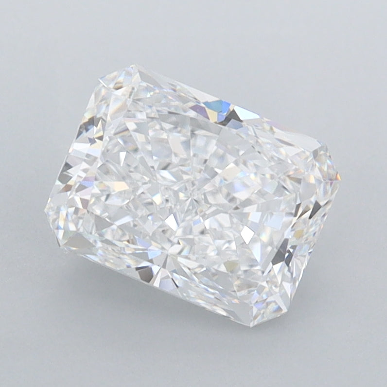 1.52 Carat Radiant Shaped, Excellent Cut, D Color, IF Clarity, IGI Certified Lab Grown Diamond