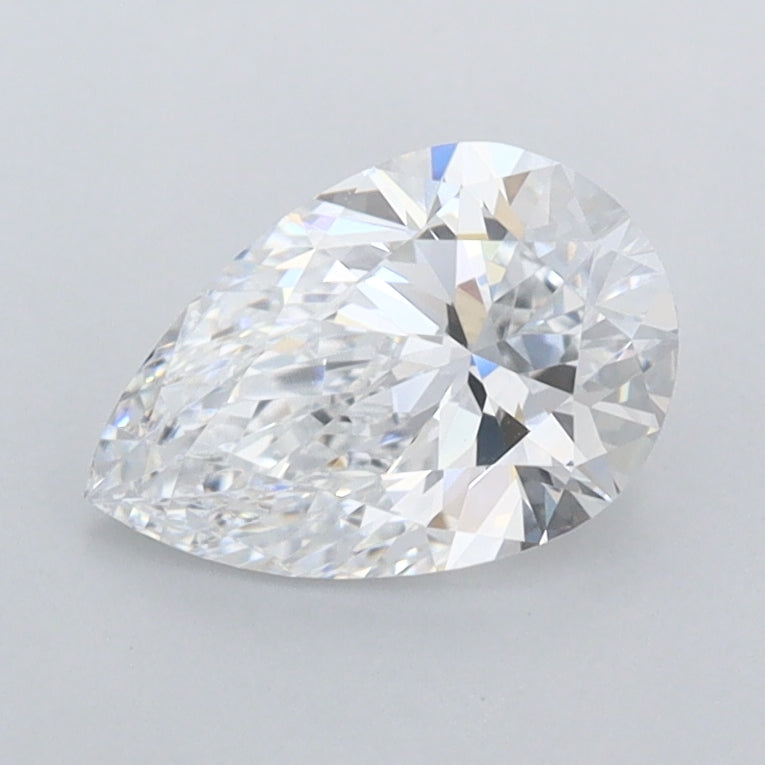 1.06 Carat Pear Shaped, Ideal Cut, D Color, IF Clarity, IGI Certified Lab Grown Diamond