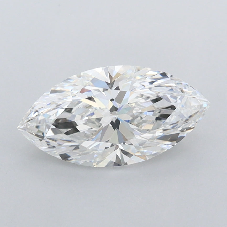 1.08 Carat Marquise Shaped, Ideal Cut, E Color, VVS1 Clarity, IGI Certified Lab Grown Diamond