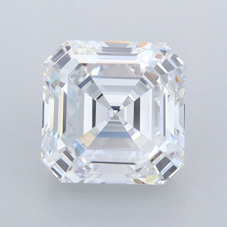 1.63 Carat Asscher Shaped, Ideal Cut, D Color, VVS1 Clarity, IGI Certified Lab Grown Diamond