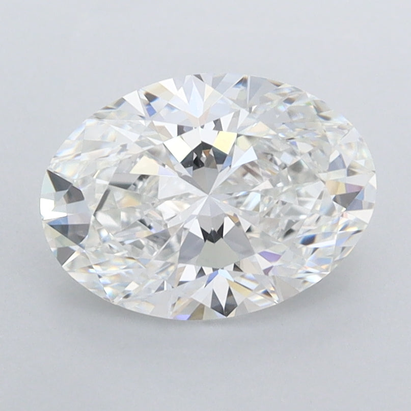 1.52 Carat Oval Shaped, Ideal Cut, E Color, FL Clarity, IGI Certified Lab Grown Diamond