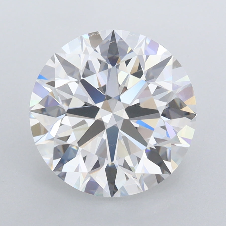 2.89 Carat Round Shaped, Ideal Cut, D Color, FL Clarity, IGI Certified Lab Grown Diamond