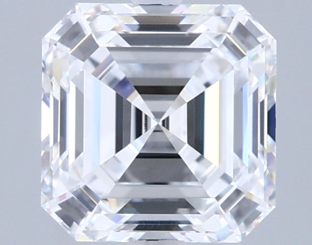 1.90 Carat Asscher Shaped, Ideal Cut, E Color, VVS1 Clarity, IGI Certified Lab Grown Diamond
