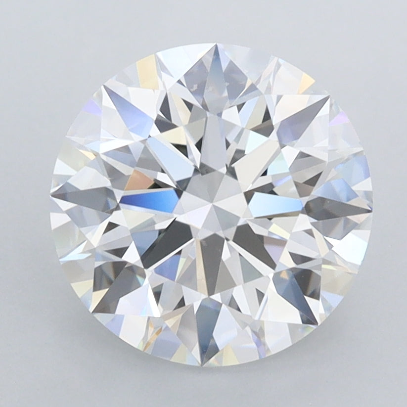 2.59 Carat Round Shaped, Ideal Cut, E Color, FL Clarity, IGI Certified Lab Grown Diamond