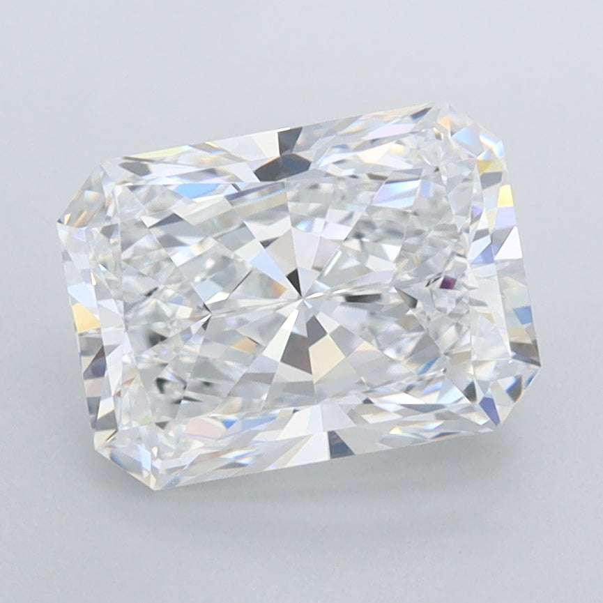 2.16 Carat Radiant Shaped, Ideal Cut, D Color, FL Clarity, IGI Certified Lab Grown Diamond