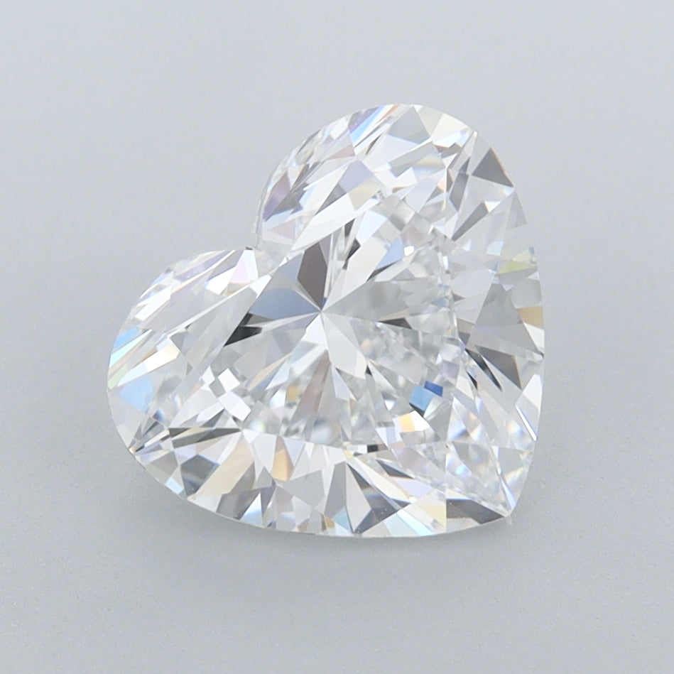 2.26 Carat Heart Shaped, Ideal Cut, D Color, VVS1 Clarity, IGI Certified Lab Grown Diamond