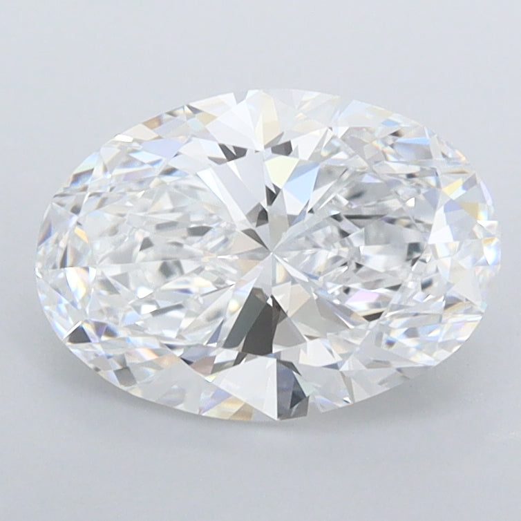 1.51 Carat Oval Shaped, Ideal Cut, D Color, FL Clarity, IGI Certified Lab Grown Diamond